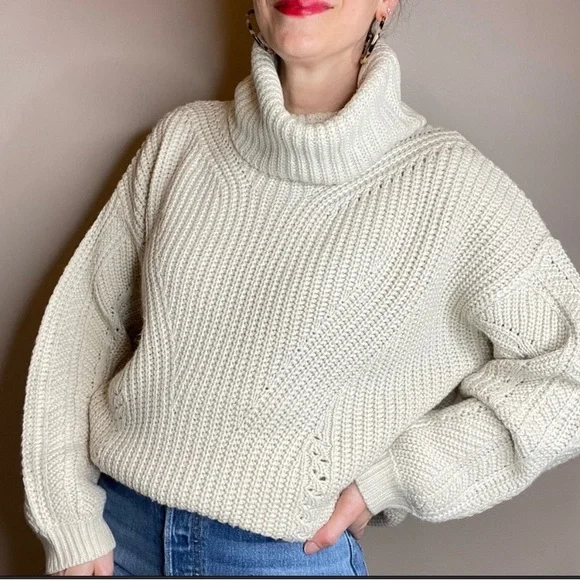 Topshop oversize turtleneck hot sale sweater